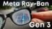 Close view of Ray-Ban Meta Gen 3 smart glasses concept, highlighting camera placement and thicker temples for battery.