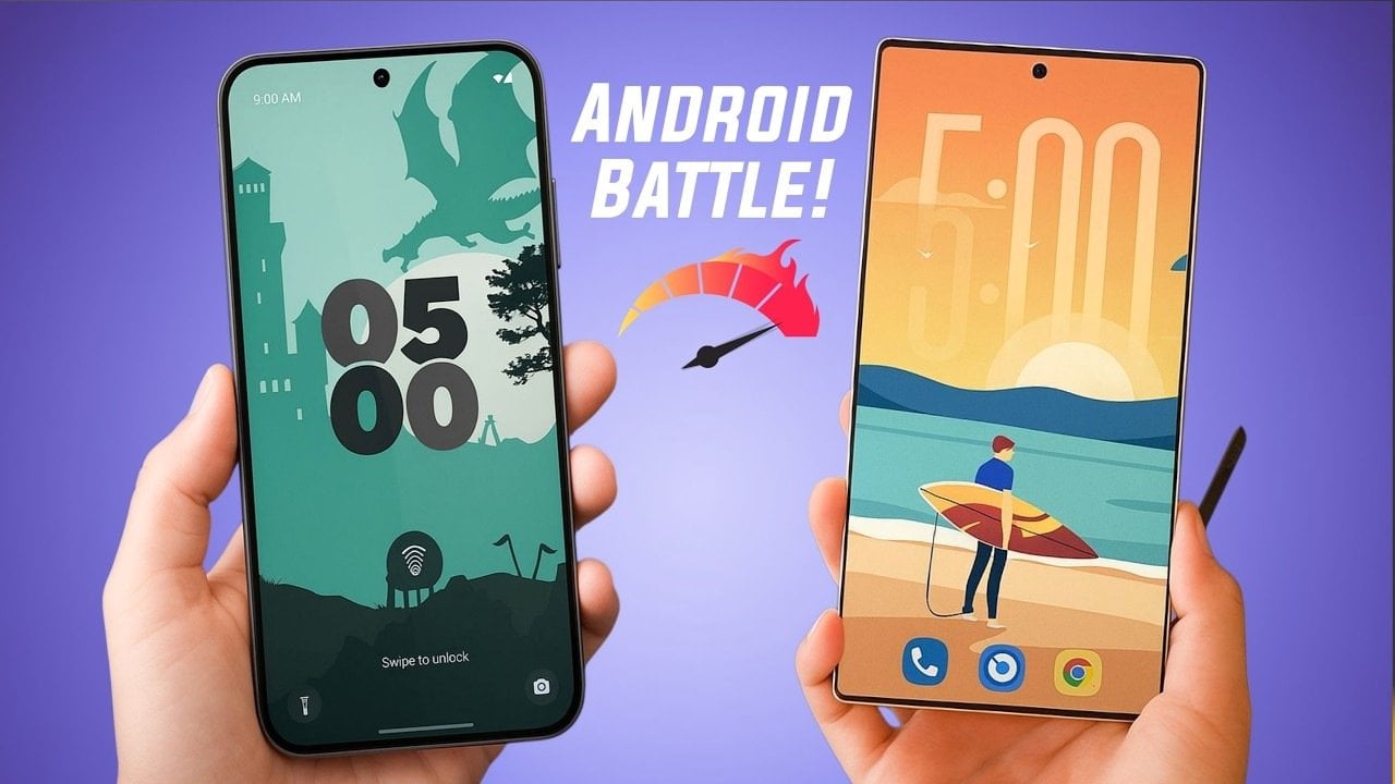 Samsung Galaxy S26 Ultra and Pixel 10 Pro XL side-by-side comparison