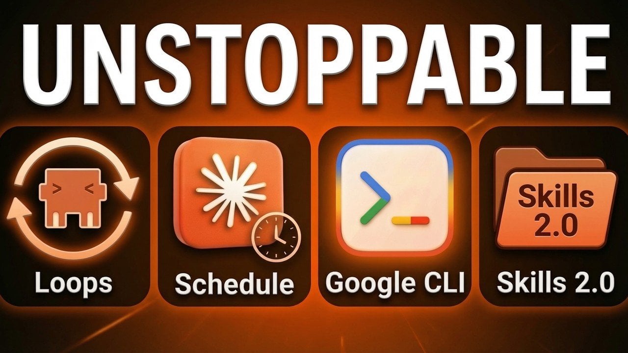 Diagram showing Claude Code 2 automation options, including loops, long-term schedules, and over 100 ready workflows.