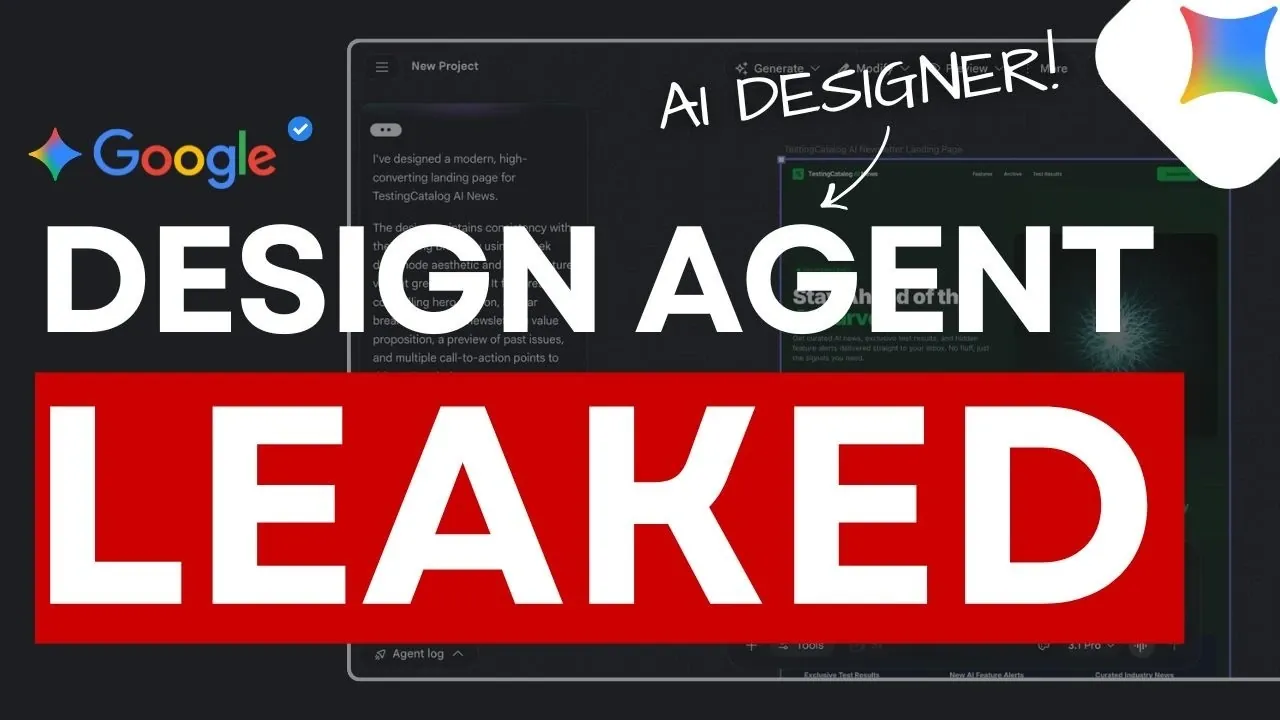 Google Stitch Leak : Gemini AI Design Agent & React Export Google Stitch Leak : Gemini AI Design Agent & React Export