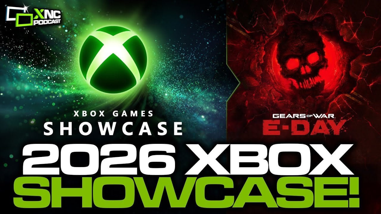 Xbox Games Showcase 2026 promo graphic highlighting June 7 start time and the livestream schedule across time zones.