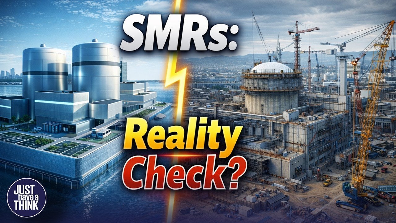 Conceptual rendering of a small modular reactor installed at a decommissioned coal plant facility