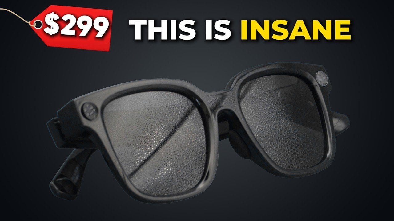 User wearing Rokid AI Glasses outdoors to test the 12MP camera and UV lenses.