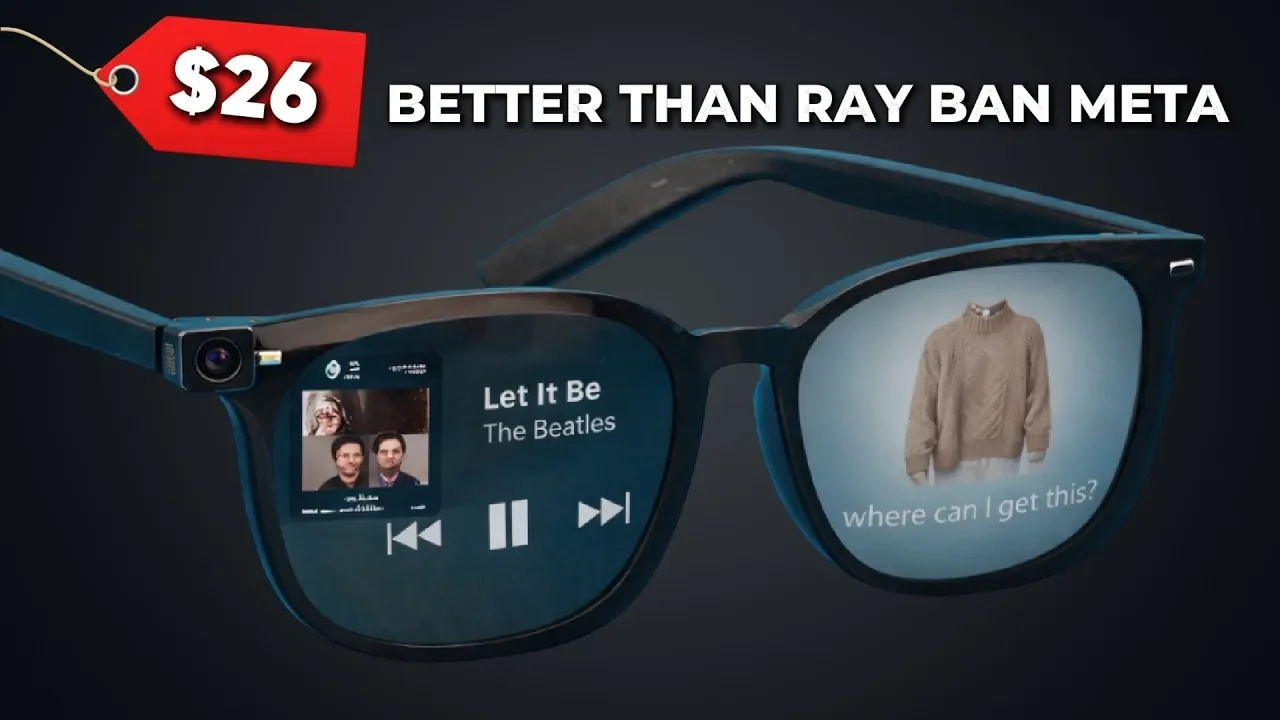 Side-by-side comparison of $89 smart glasses and Ray-Ban Meta Gen 1.