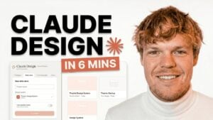 Claude Design interface showing a text prompt generating a branded presentation slide deck.