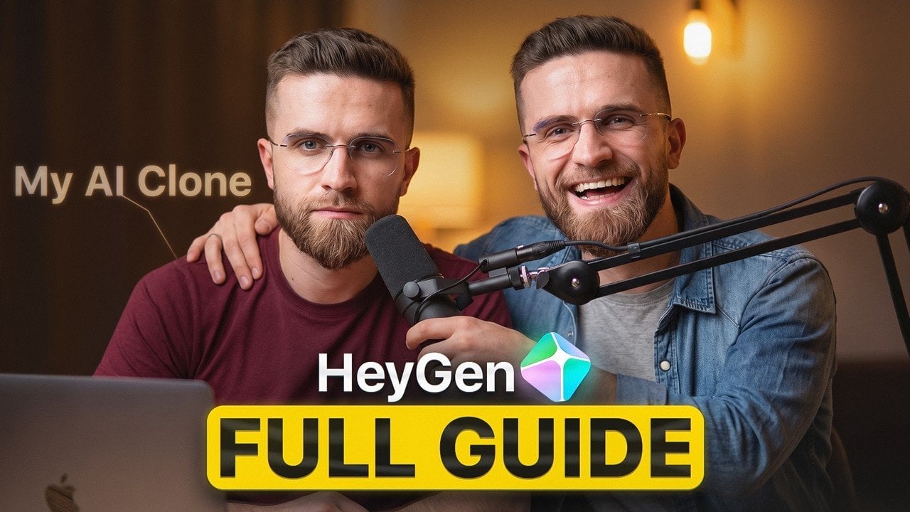 Side-by-side comparison of a real person and their HeyGen AI avatar.