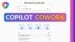 Microsoft Teams meeting interface alongside a Copilot Cowork automated summary document.