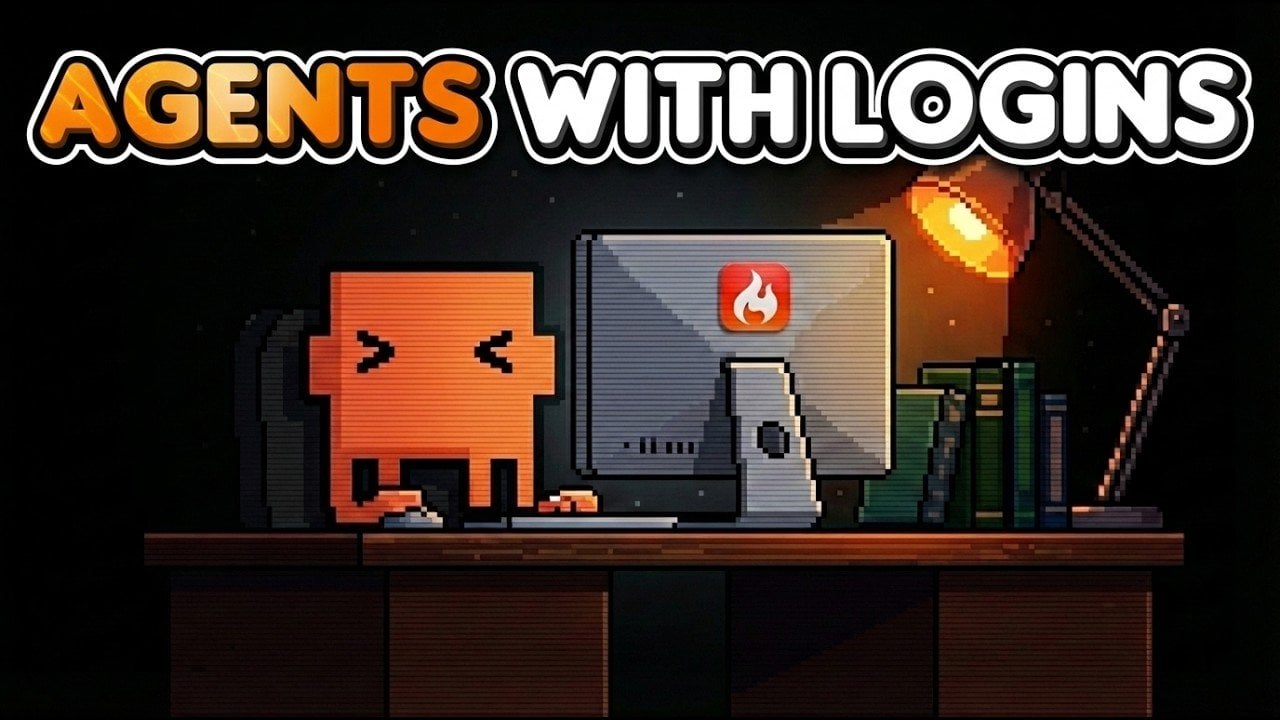 A Claude Code agent runs inside Firecrawl, browsing websites with a dedicated session and visible page rendering.