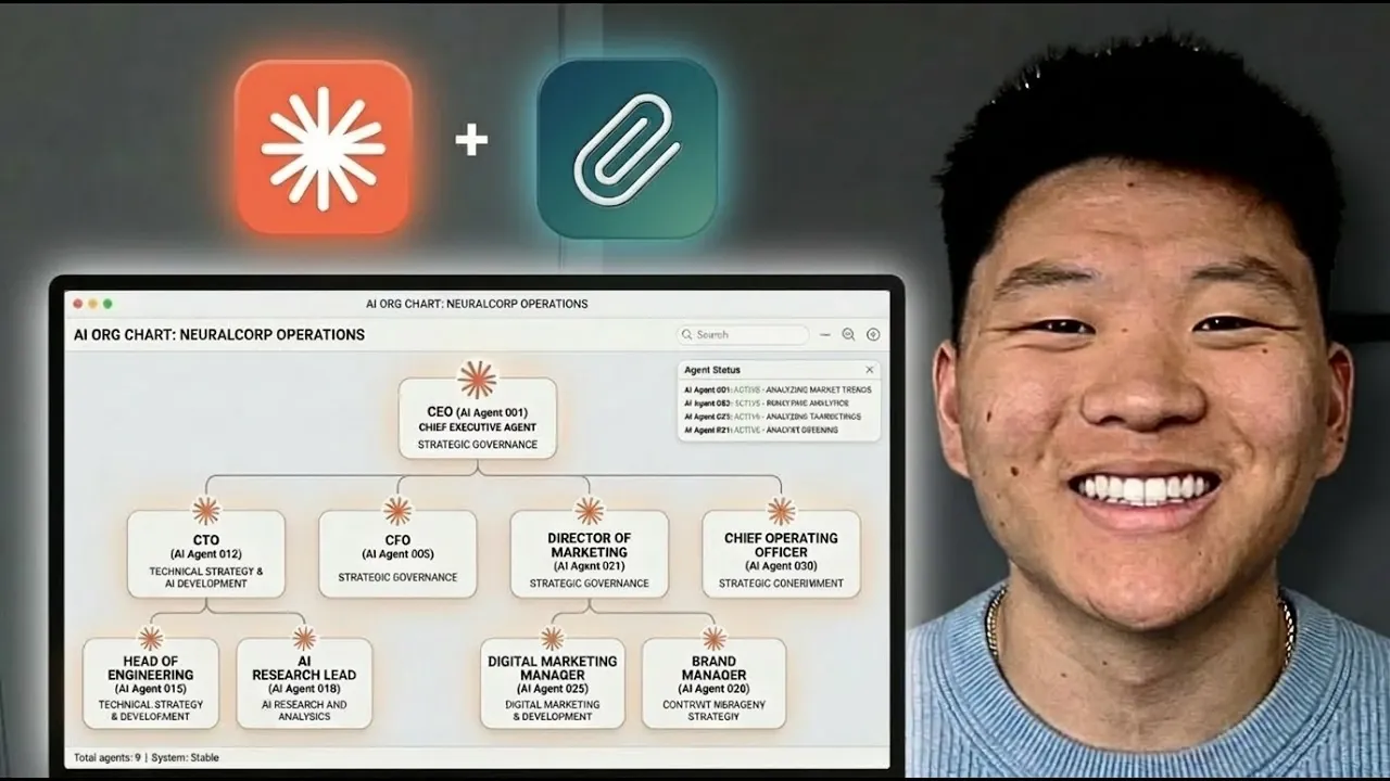 Role-based AI agents in Paperclip, including CEO, marketer, designer, and QA, assigned to projects.