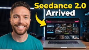 Close-up of an AI avatar with natural mouth movement, demonstrating Seedance 2.0 lip-sync accuracy in a short scene.