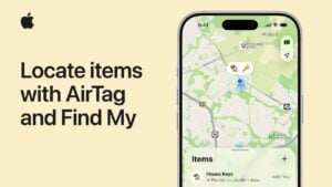 Separation alert settings showing trusted locations like home to reduce notifications for an AirTag.