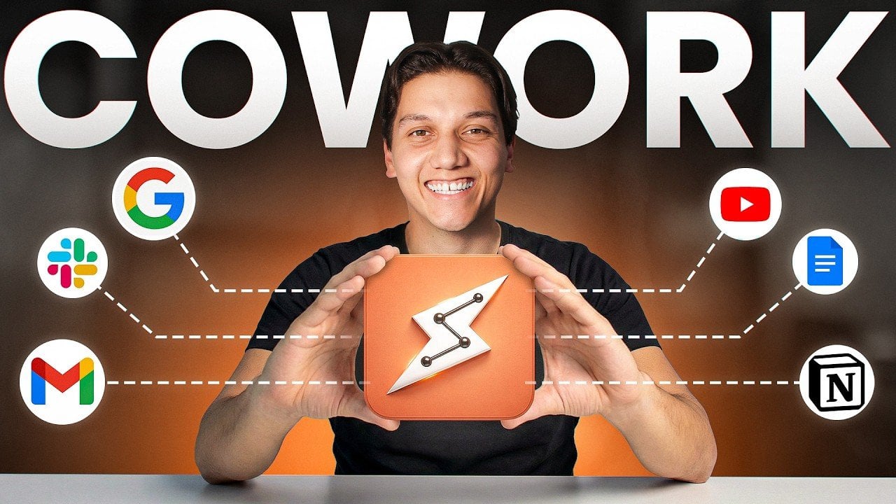 Claude Co-work workspace showing Chat, Code, and Co-work modes for automating tasks and producing finished documents.