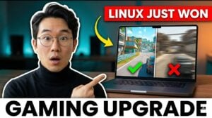 Steam Deck handheld console displaying a modern PC game using Proton