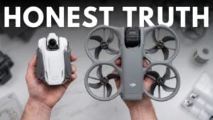 DJI Avata 360 navigating an indoor environment using omnidirectional obstacle avoidance