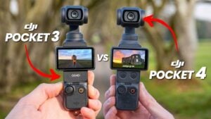 DJI Pocket 4 tracking a moving subject in 4K resolution