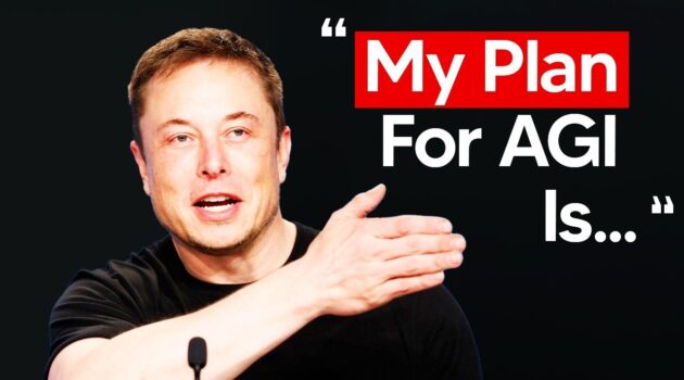 Elon Musk presenting the xAI roadmap for Grok 5 development.