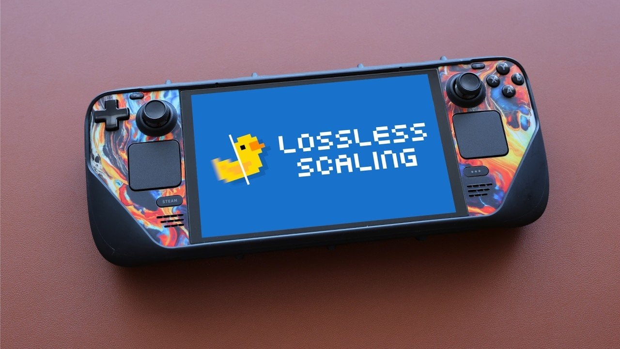 Lossless Scaling settings window showing frame generation multiplier, base FPS cap, and performance mode toggles on Windows.