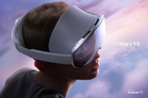 YouTube video on Galaxy XR with Auto Spatialization converting a flat clip into a 3D-like view.