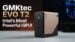 Gold aluminum GMKtec EVO T2 mini PC displaying its compact form factor