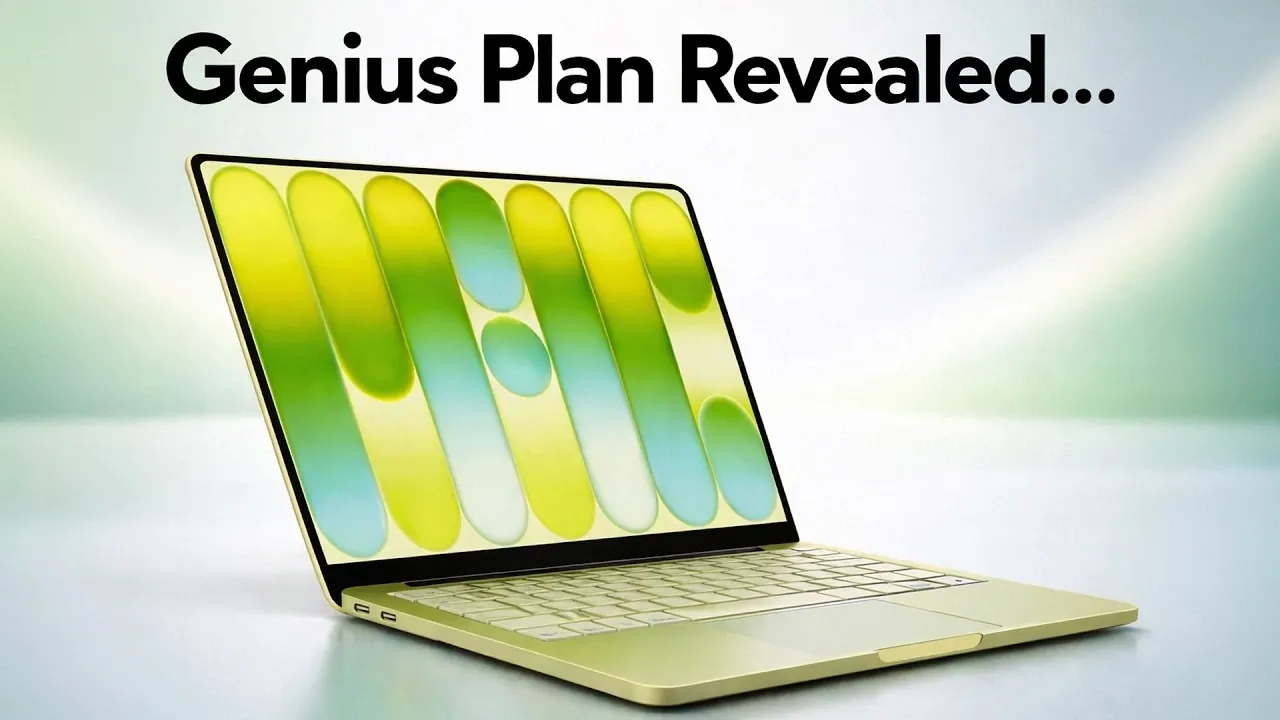 Screenshot-style view of iCloud Drive, iMessage, and FaceTime icons highlighted on MacBook Neo for ecosystem use.