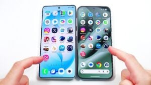 Camera app comparison showing Pixel 10 Pro XL opening faster and taking shots quicker than the Galaxy S26 Ultra.
