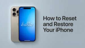 Reset iPhone