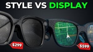 Side by side comparison of Rokid AI Glasses Style and Rokid Display