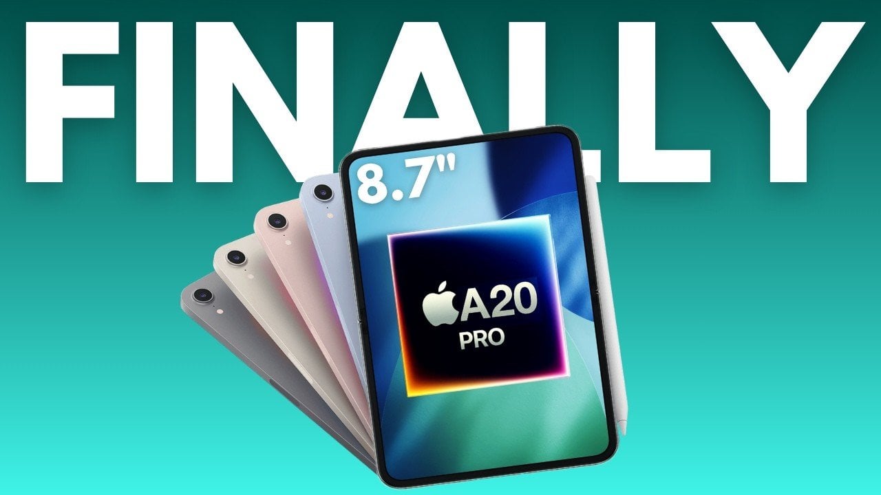 Diagram showing A19 Pro and A20 Pro chip options linked to faster performance and neural engine updates.