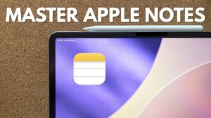 Audio recording and live transcription interface inside the Apple Notes app
