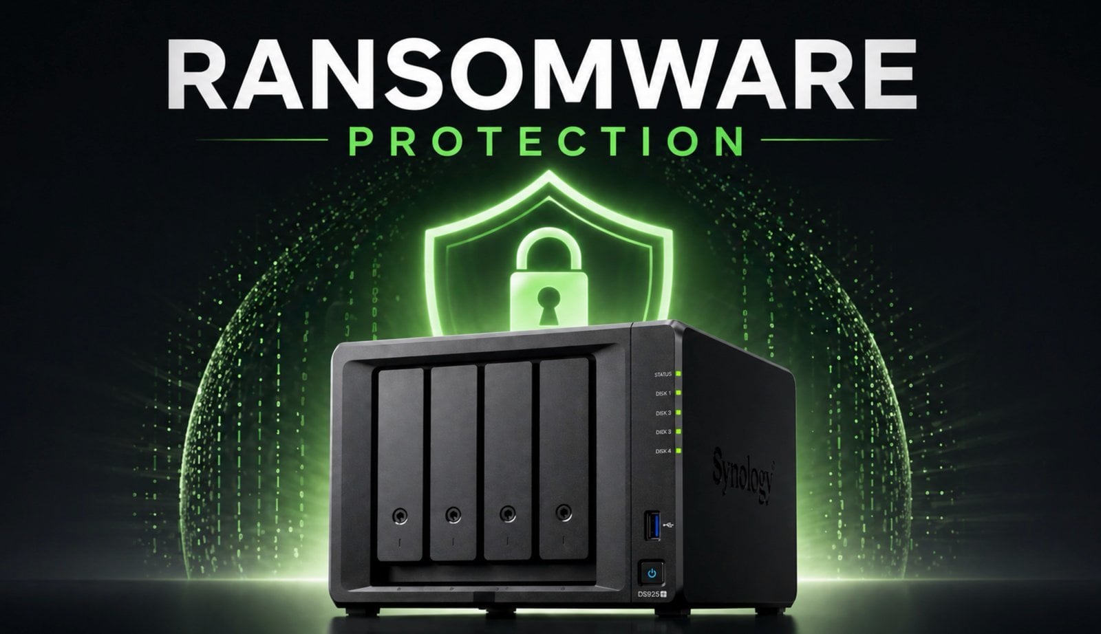 Secure business server rack with Synology NAS devices