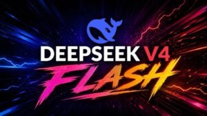 Benchmark chart comparing DeepSeek V4 Flash performance against GPT-55 and Opus models