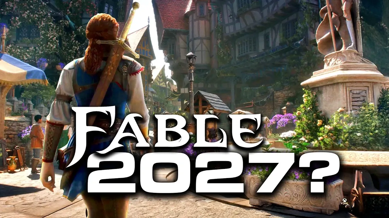 Split image showing Fable and Grand Theft Auto 6 logos representing 2027 game releases.