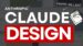 Claude Design workspace showing a conversational chat prompt generating a mobile app prototype