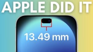 Close-up graphic explaining Face ID parts moved under the display for the iPhone 18 lineup.