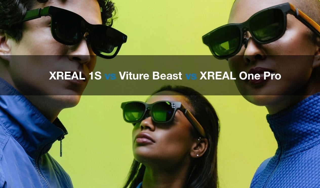 Professional using XREAL 1S AR glasses for document handling and productivity