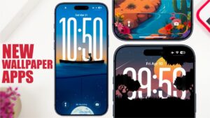Wallpaper Central interface after the redesign with depth wallpapers, live wallpapers, and ringtones listed together.