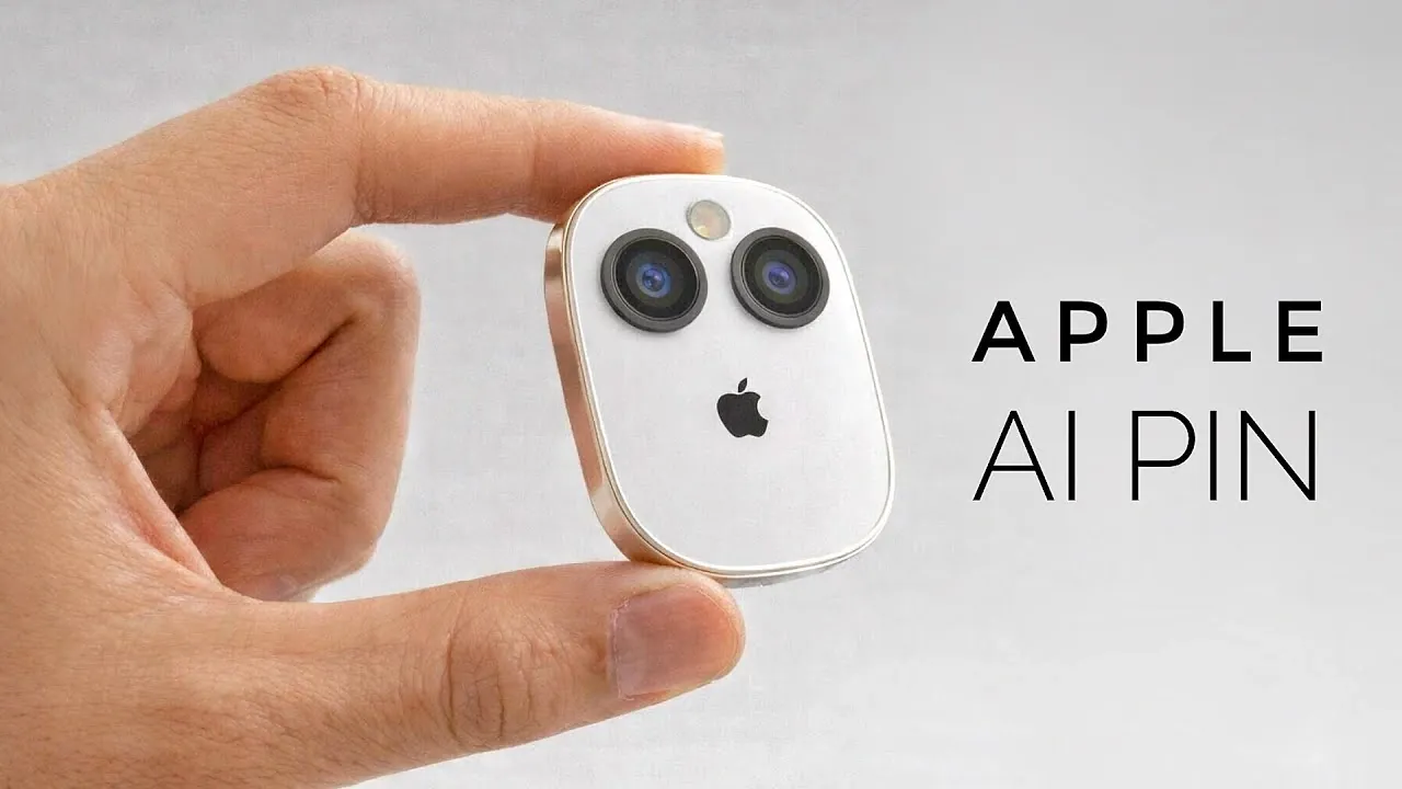 Timeline graphic marking a rumored 2027 window for Apple AI Pin alongside Siri rebuild and Gemini partnership talks.