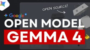 Diagram showing Google Gemma 4 sizes and multimodal inputs across audio, video, and images on consumer hardware.