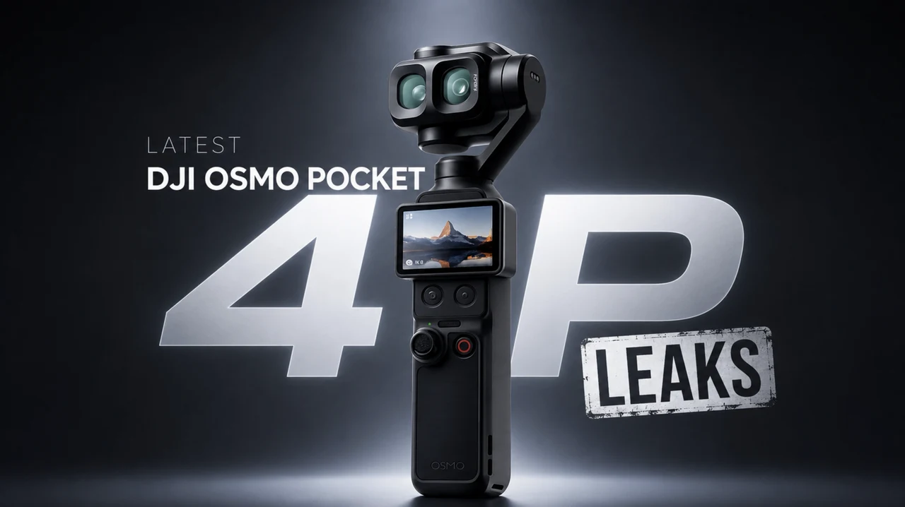 DJI Osmo Pocket 4P recording 6K video with ActiveTrack 7.0