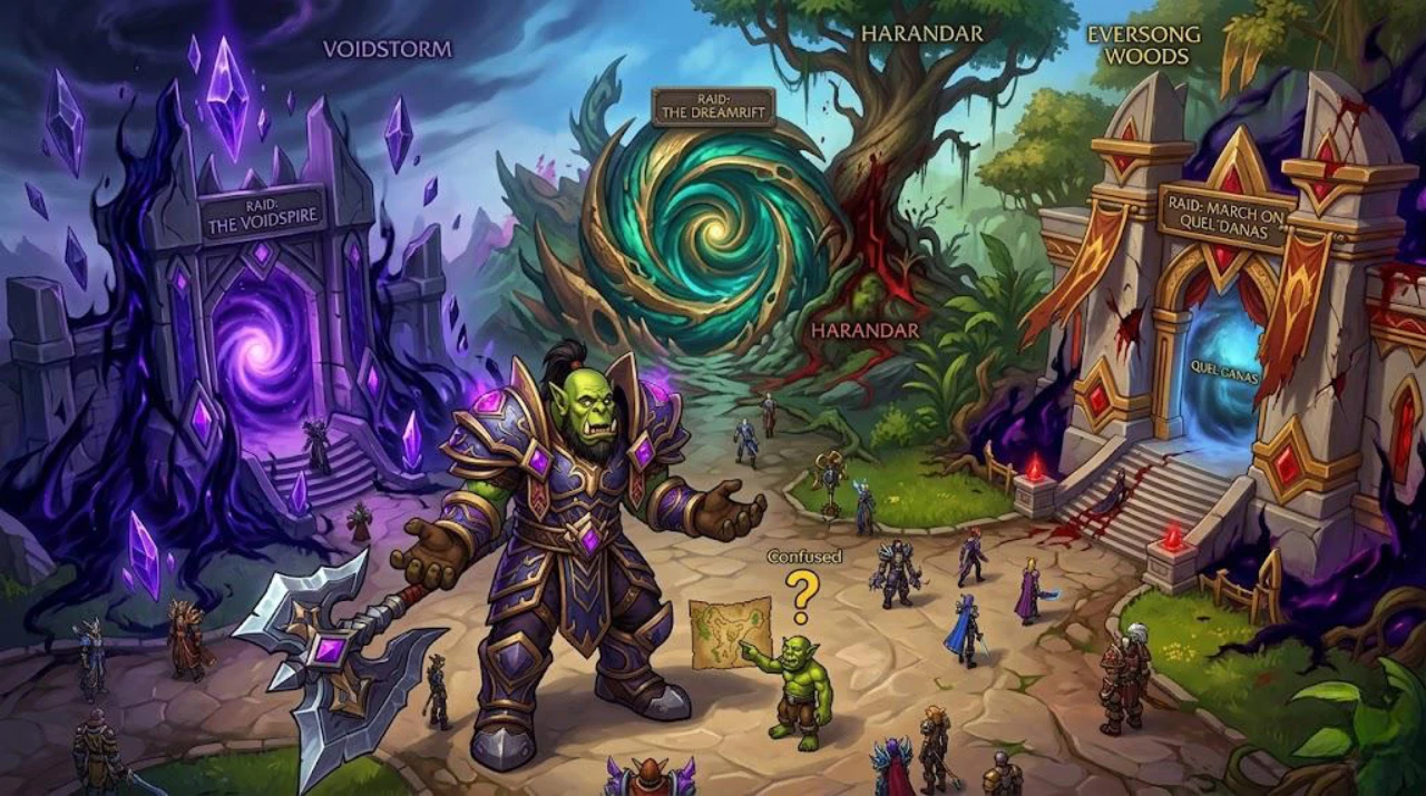 Dreamrift, March on Quel’Danas, or Voidspire? What to Choose in World of Warcraft Dreamrift, March on Quel’Danas, or Voidspire? What to Choose in World of Warcraft