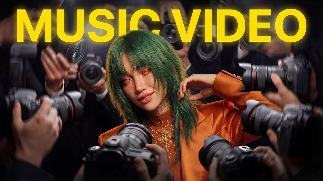 Suno V5.5 music interface and Seedance 2.0 video generation software split screen.