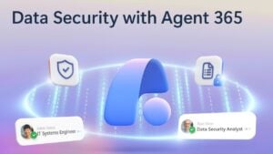 Agent 365 dashboard displaying real-time security and compliance metrics.