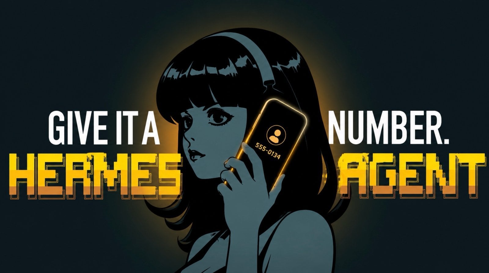 Diagram illustrating Hermes Agent making autonomous outbound phone calls.