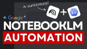 An automated workflow turning YouTube data into NotebookLM insights