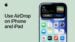 Entering an AirDrop code on an iPhone running iOS 26