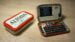 Open Altoids tin revealing a custom cyberdeck with an LCD screen