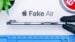 Android operating system disguised as iOS on a counterfeit iPhone