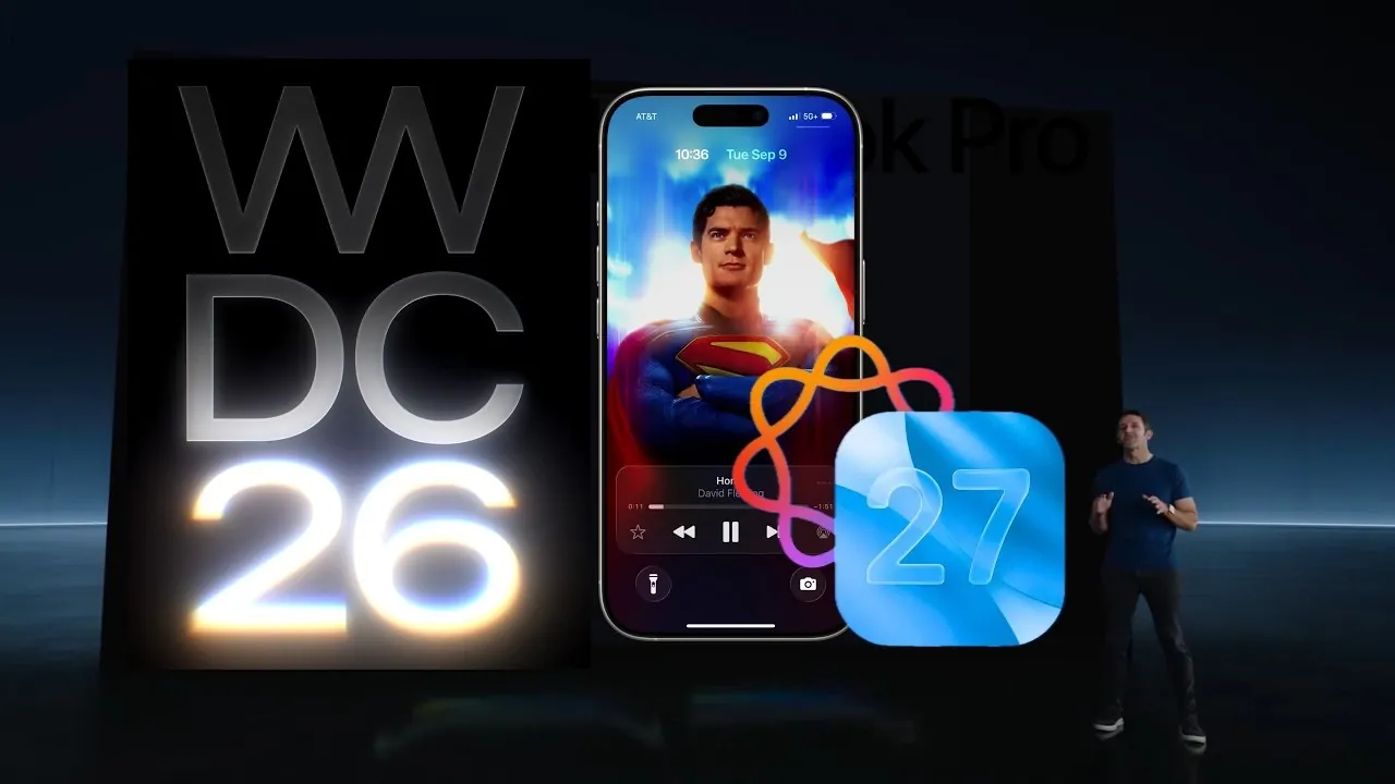 Apple WWDC 2026 logo highlighting generative AI announcements