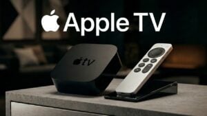 Apple Intelligence interface running on Apple TV OS