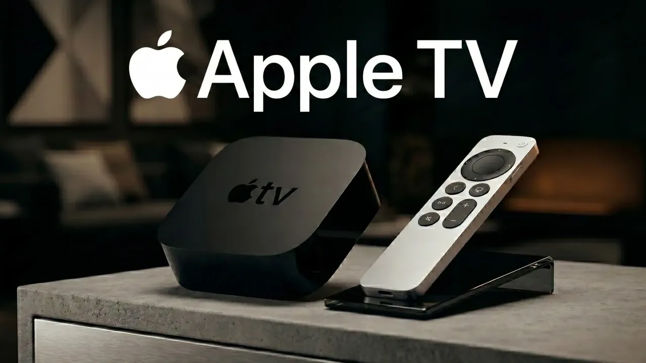 Leaked design concept for the 2026 Apple TV in aluminum